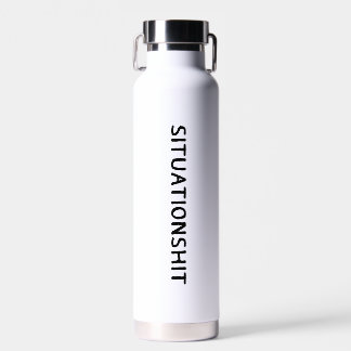 SITUATIONSHIT Minimalistische lustige sarkastische Trinkflasche