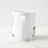 Sitz-Bleib-Liebe Basset Hound Jumbo-Tasse (Rückseite)