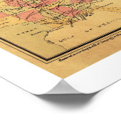 Sitz der Karte des Zivilen Krieges 1862 Poster (Ecke)