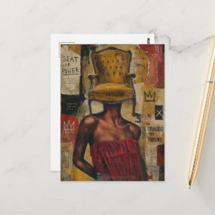 Sitz der Macht Surreal Fantastische Modekreationen Postkarte