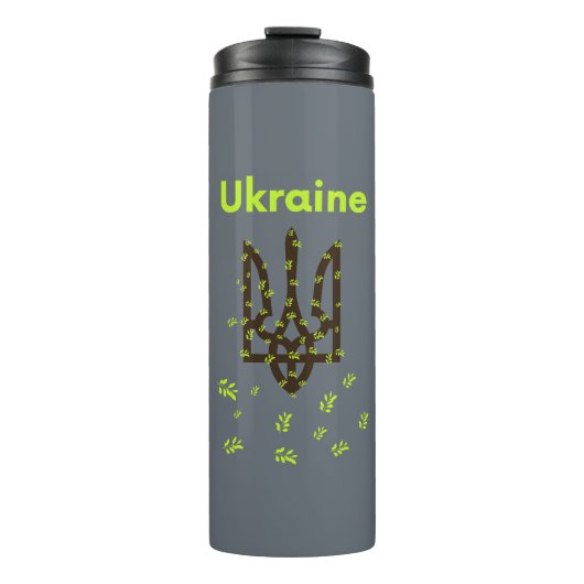 Sitz der Ukraine Thermosbecher (Vorderseite)