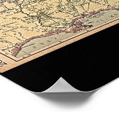 Sitz des Zivilen Krieges, 1861-1865 Karte Poster (Ecke)