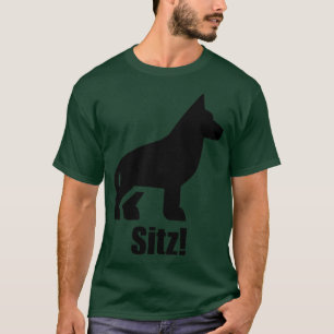 Sitz - Deutscher Schäferhund T-Shirt