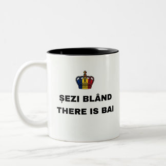 SITZ GEMÜTLICH, ES GIBT BAI Two-Tone KAFFEETASSE