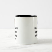SITZ GEMÜTLICH MIT DEM KLAVIER ZWEIFARBIGE TASSE (Mittel)