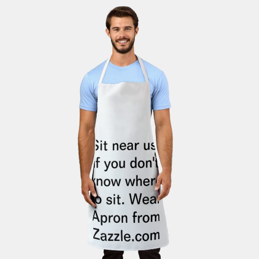 Sitz in der Nähe Schürze (Getragen)