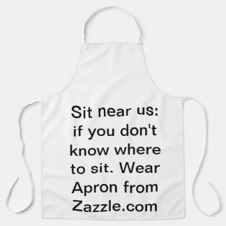 Sitz in der Nähe Schürze