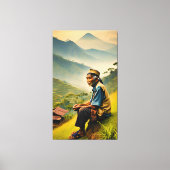 Sitz in der Stille Leinwanddruck (Vorderseite)