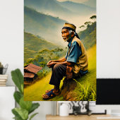 Sitz in der Stille Poster (Heimbüro)