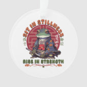 Sitz in Stille Ornament (Vorderseite)