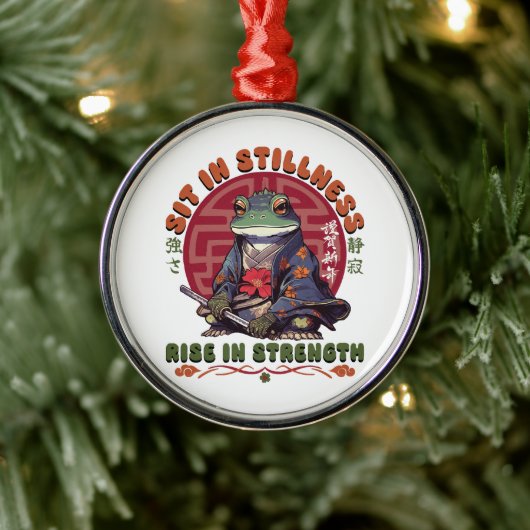 Sitz in Stille Ornament Aus Metall (Baum)