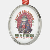 Sitz in Stille Ornament Aus Metall (Links)