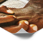 Sitzafrikanisch Poster (Ecke)