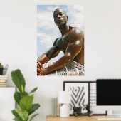 Sitzafrikanisch Poster (Heimbüro)