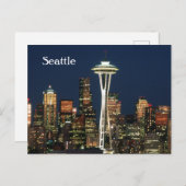 Sitzarchitektur bei der Nachtpostkarte Postkarte (Vorne/Hinten)