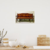 Sitzbank aus geschnitztem Chippendale, c.1770 Poster (Küche)