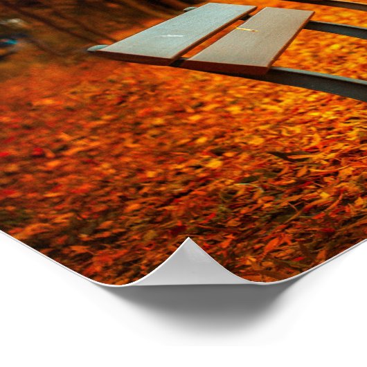 Sitzbank Poster (Ecke)