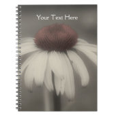 Sitzblende in Schwarz-Weiß-Notebooks Notizblock (Vorderseite)