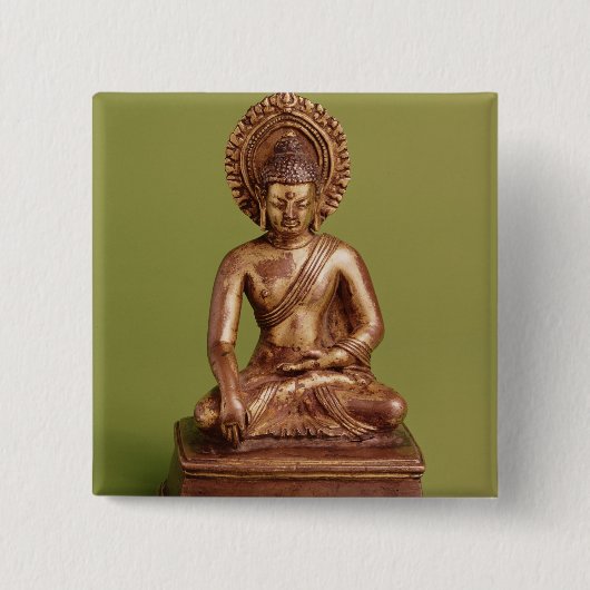Sitzbuddha Button (Vorderseite)