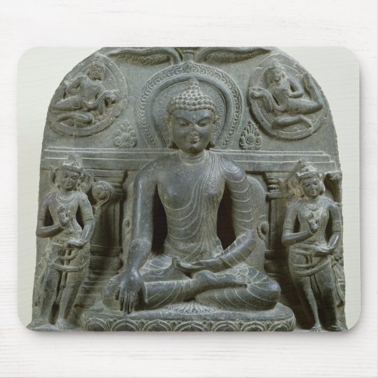 Sitzbuddha in der Meditation Mousepad (Vorne)