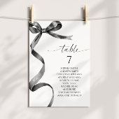 Sitzdiagramm der schwarzen Tischnummer