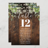 Sitzdiagramm der Tischnummer der Holzzeichenfolgen (Vorne/Hinten)