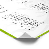 Sitzdiagramm für die Hummergelbe Schwarzmatte Poster (Ecke)