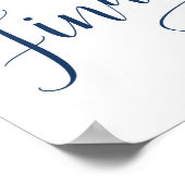 Sitzdiagramm/Platzkarten - Tabellenzeichen Poster (Ecke)