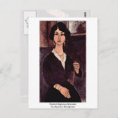 Sitze algerische Almaiisa von Amedeo Modigliani Postkarte (Vorne/Hinten)