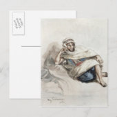 Sitze arabisch postkarte (Vorne/Hinten)