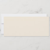 Sitze Chart Header Beige Moderne Skriptkarte Einladung (Rückseite)