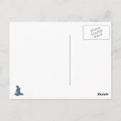 Sitzen auf wiederholter Postkarte (Rückseite)