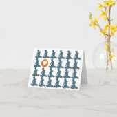 Sitzen auf Wiederholungs-Liebe-Karten Karte (Gelbe Blume)