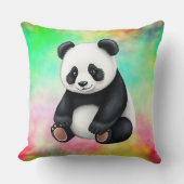 Sitzen Baby Panda Kissen (Vorderseite)