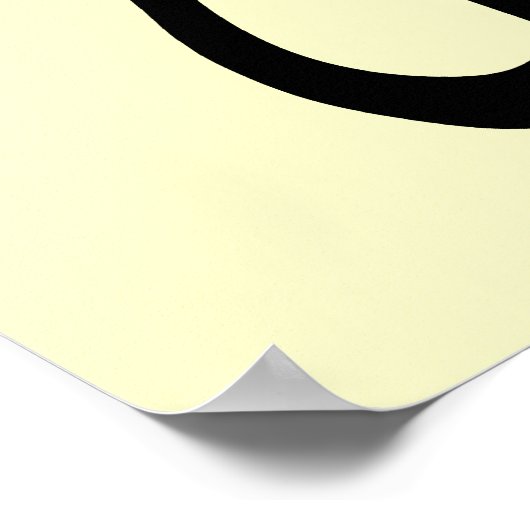 Sitzen Black Cat Silhouette. Poster (Ecke)