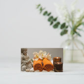 Sitzen Buddha Meditative Wellness-Center-Kraft Visitenkarte (Stehend Vorderseite)