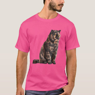 Sitzen Cat Tortie British Kurzhaar T-Shirt