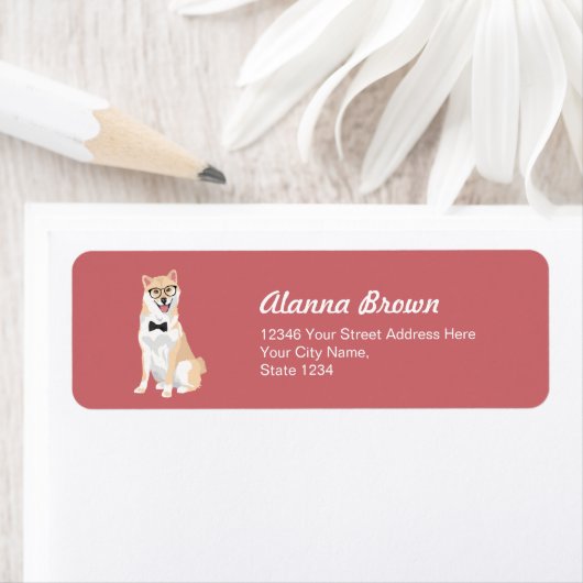 Sitzen Cooler Hipster Shiba Inu für Hundefreunde (Insitu)