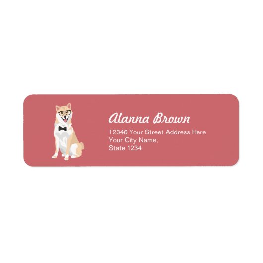 Sitzen Cooler Hipster Shiba Inu für Hundefreunde (Vorne)