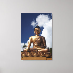 Sitzen der Buddha-Statue Leinwanddruck