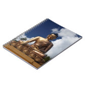 Sitzen der Buddha-Statue Notizblock (Linke Seite)
