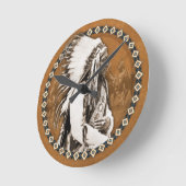 Sitzen der Bullenuhr Runde Wanduhr (Winkel)