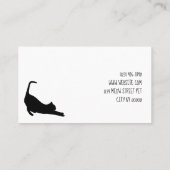 Sitzen der Haustiere, Klinik, Tierarztunterkunft, Visitenkarte (Rückseite)