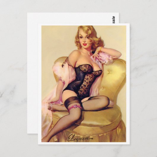 Sitzen des Buttons Postkarte (Vorne/Hinten)