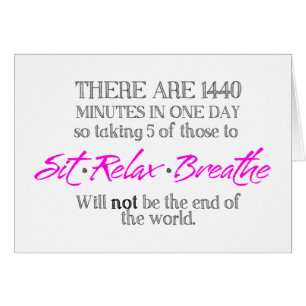 Sitzen-Entspannen-Atmen Sie