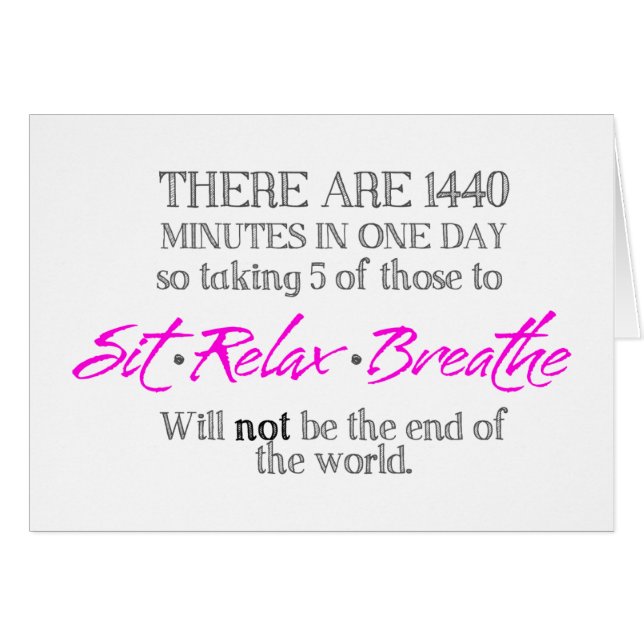 Sitzen-Entspannen-Atmen Sie (Vorderseite (Horizontal))