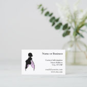 Sitzen Fairy Silhouette Visitenkarte (Stehend Vorderseite)