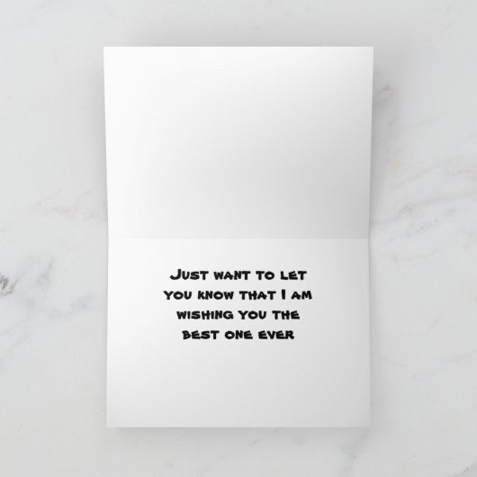 SITZEN HIER DENKEN SIE AN CHRISTMAS KARTE (Innenseite)