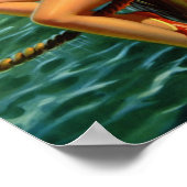 "Sitzen Hübsch" Gemälde - Edward Mason Eggleston Poster (Ecke)