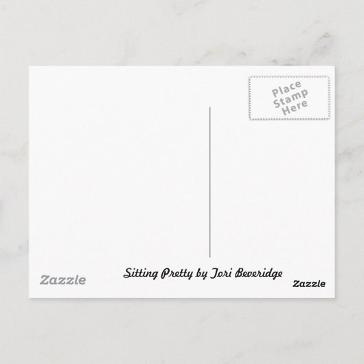 Sitzen Hübsch Postkarte (Rückseite)